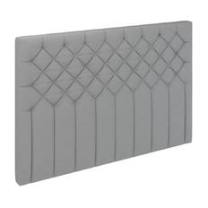 Kinnabädden - Jupiter Chesterfield Vägghängd Sänggavel Lightgrey 160cm från Sleepo - Grå (BxHxD: 160x108x8cm)