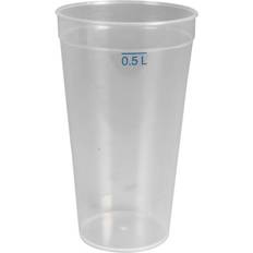 Gastro flergangsdrikkeglas PP 15cm Ø8,7cm 50 cl klar