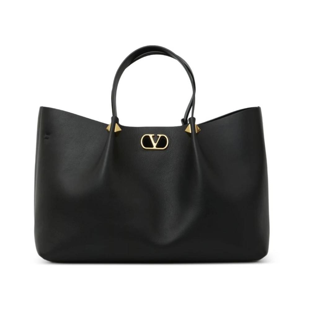 Valentino Garavani - VLogo Signature Stor Läder Tote Väskor - Dam - ONE Size - Läder