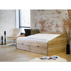 Messina seng med opbevaring 90x200 cm., kerneb\u00f8g med 2 skuffer