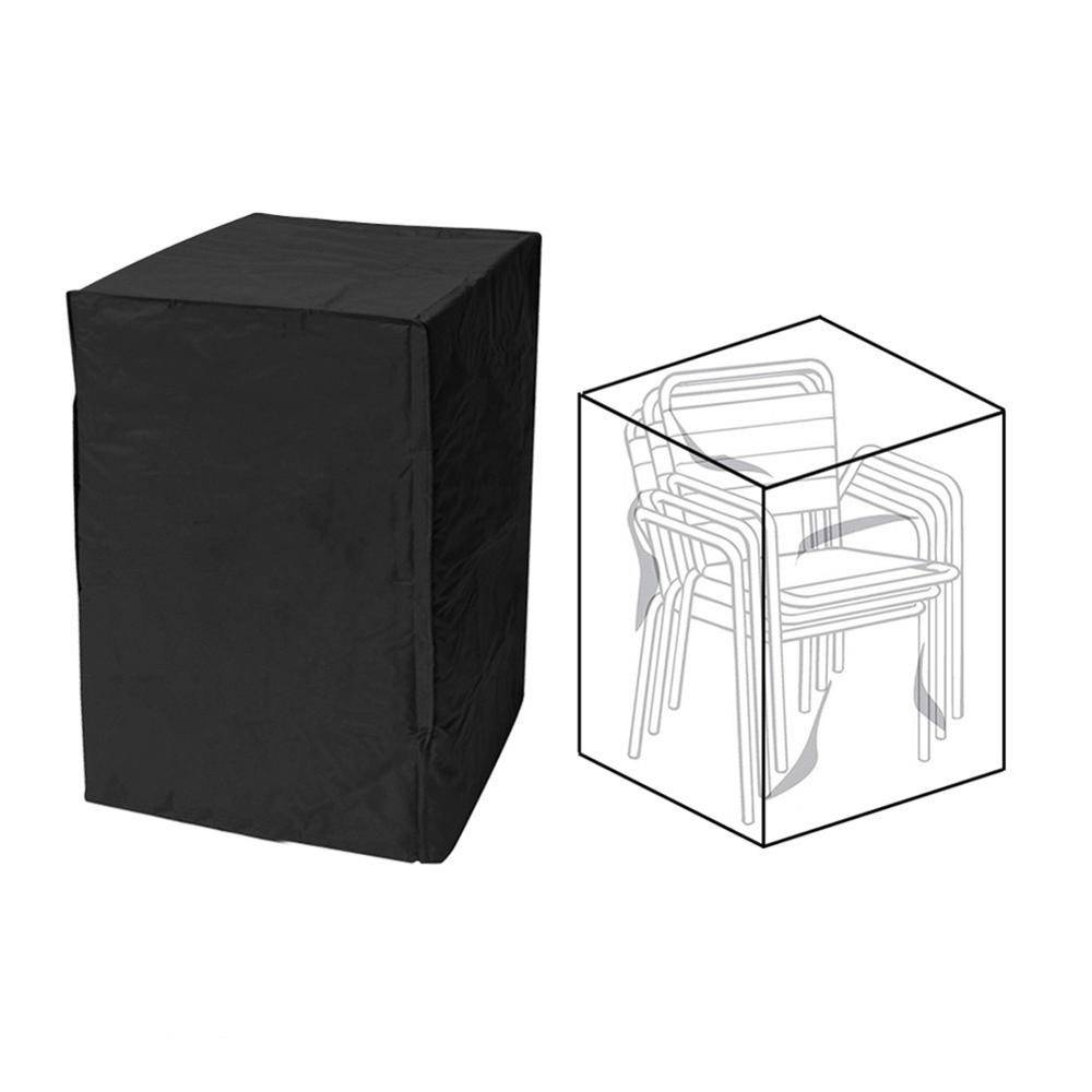 Överdrag för trädgårdsmöbler 68x68x120cm - Vattentät - Svart