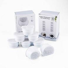 Djurfontänfilter, Kattvattenfontänfilter, Husdjursfilter, Kolfilterbyte för Petsafe Drinkwell Avalon, Pagoda, 2 Gallon, Sedona och Seascape