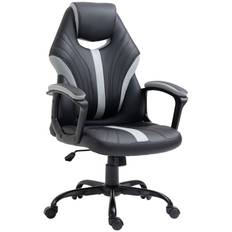 Ergonomisk Gaming Stol Læder Kontorstol Sort / Grå