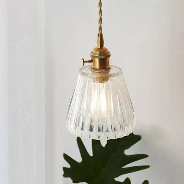 OpulentGlow Pendel – Elegant Glas Taklampa - Transparent / B