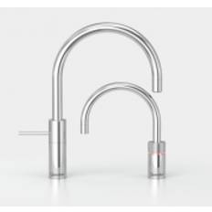 Quooker Nordic Round Twintaps, PRO3-VAQ und Cube *inkl. FILTER*, verchromt glänzend, 7 JAHRE GARANTIE, NMRCHRNSRCHRPRO3CUBE2