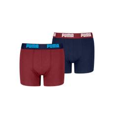 PUMA Everyday Basic Boxers Youth (2-pack), Clothing, Red/Navy, 12