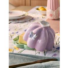 Next Purple Floral Wildlife Butter Dish