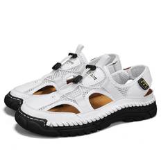 38-46 Summer Unisex Sandals Men's Casual Closed Toe Sandals Womens Large Size Casual Sneakers Sandals for Men Mens Hiking Sandals 38 svart