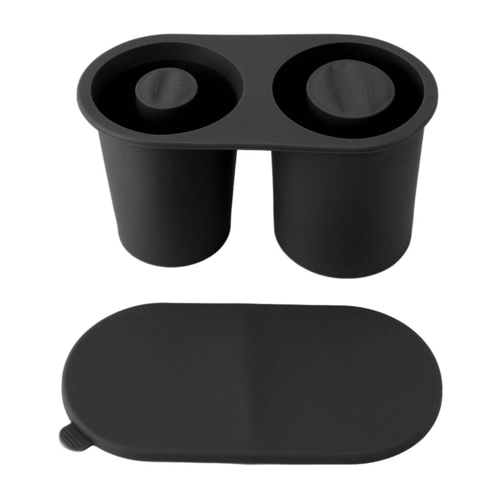 Isterningbakke til Stanley Cup, Silikone isterningbakke til Stanley Cup Hul cylinder isterningdesign med låg og beholder, Tumbler isform med låg og