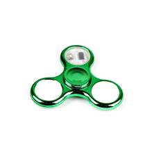 Star Shine Transparent Crystal LED Fidget Hand Spinner Stress Relief Toy Triangel Single Finger Gyro