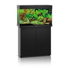 Juwel Rio 125 liter sort med underskab og Ledlys