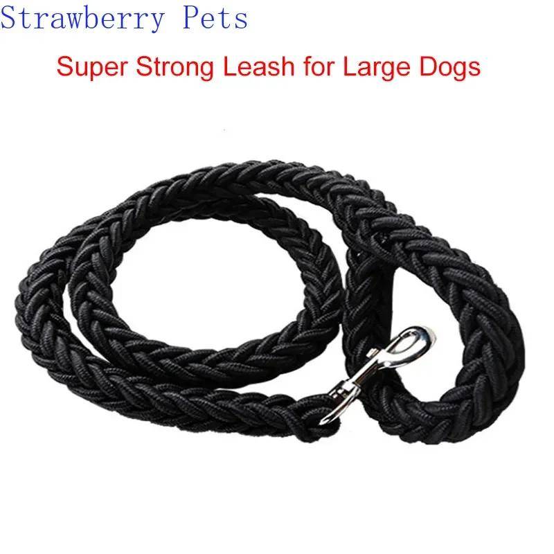 130cm L/XL Superstarkt Grovt Nylon Hundkoppel Armégrön Canvas Dubbelradigt Justerbart Hundhalsband För Medelstora Stora Hundar