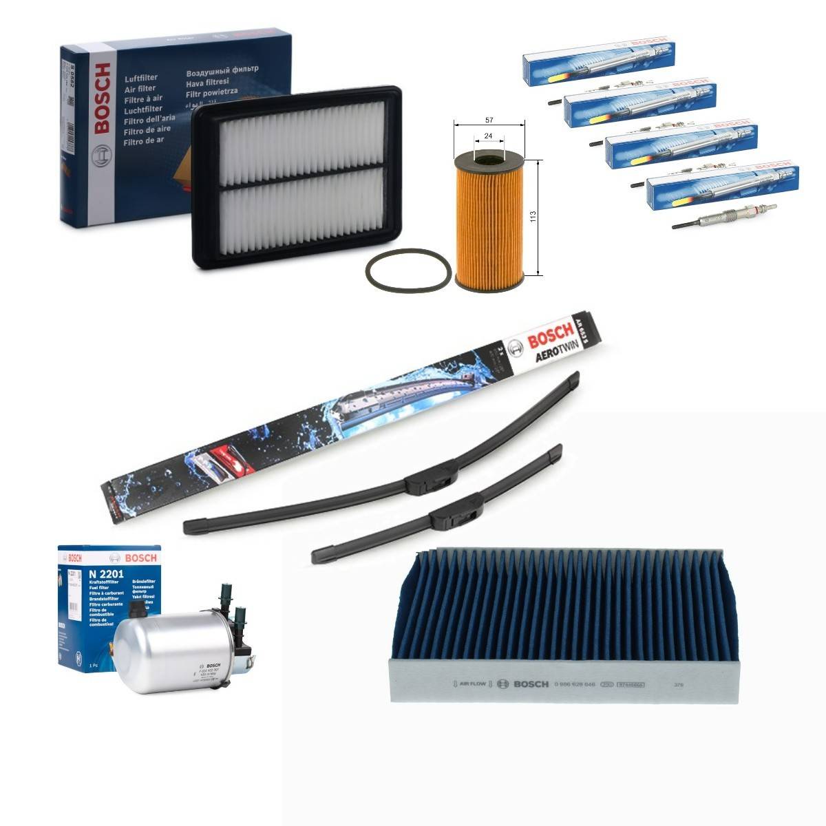 BOSCH BSH4682SK021 Delesæt, inspektion