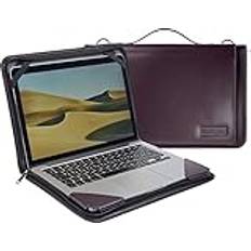 Broonel Lila läder laptop messengerfodral – kompatibel med Dell Latitude 5310 13,3 tum Business Laptop