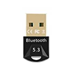 USB Bluetooth 5.3 5.0 dongeladapter för PC-högtalare trådlöst mus tangentbord musik ljudmottagare sändare Bluetooth (Bluetooth 5.3)