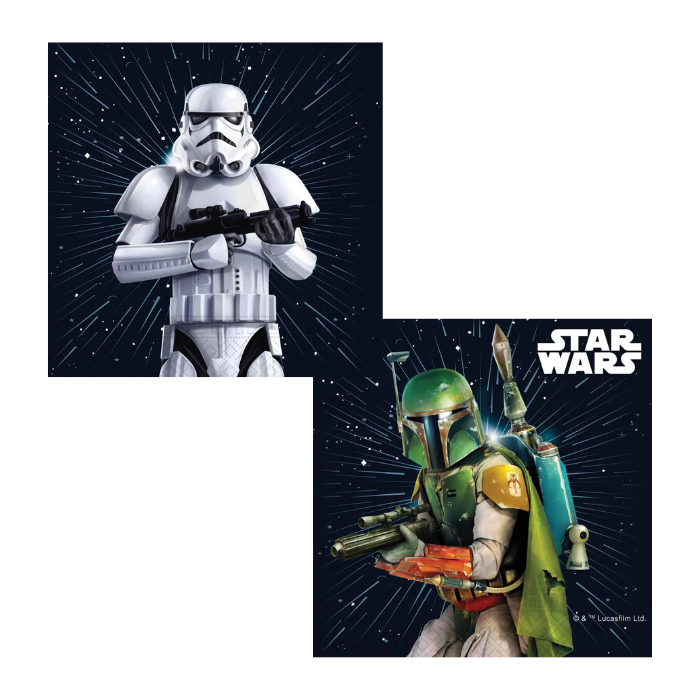Star Wars servietter 20x - 33 x 33 cm.