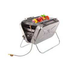 Bærbar gasgrill lavet af rustfrit stål