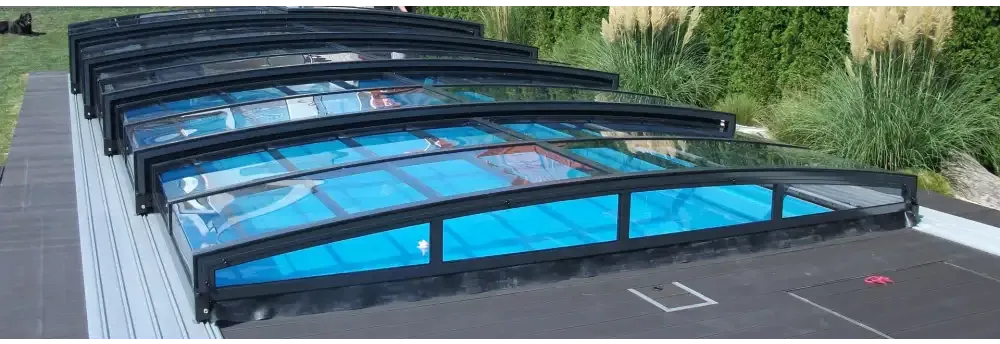 Pooltak Special 3.5×7 Klarplast, Antracit