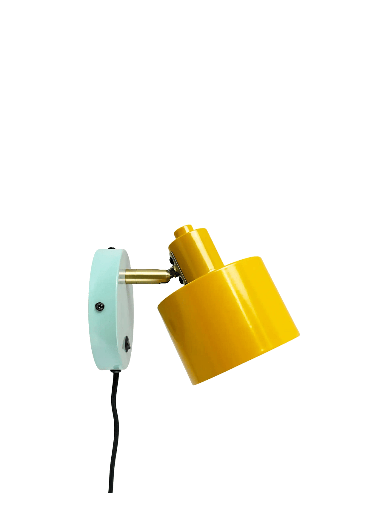 Dyberg Larsen Ocean Karry/ Messing/ Turkis Væglampe Kort Arm - Yellow - ONE SIZE