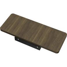 Platform:4 Desk Extension, Birch Solid Wood, Dark stain