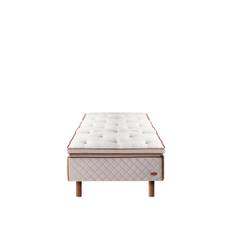 DUX - DUX 1001 90 x 200 cm Firm DUX Xupport Plus - Läder Dakota 24 - Sängar - Beige,Grå