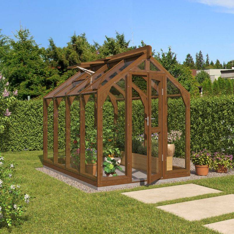 Lähe MP 2 drivhus - Thermowood - 5,55 m²