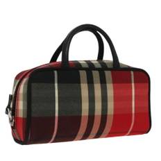 Burberry Vintage, Pre-owned, Dame, Rød, ONE SIZE, Tyl, Pre-owned canvas håndtasker