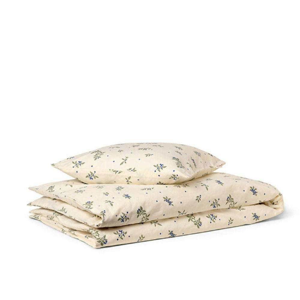 Oliver Furniture Junior sängkläder, 100x140 / 40x45 cm Blueberries