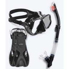 Watery snorkelset för vuxna - Fisher/Hudson - Svart