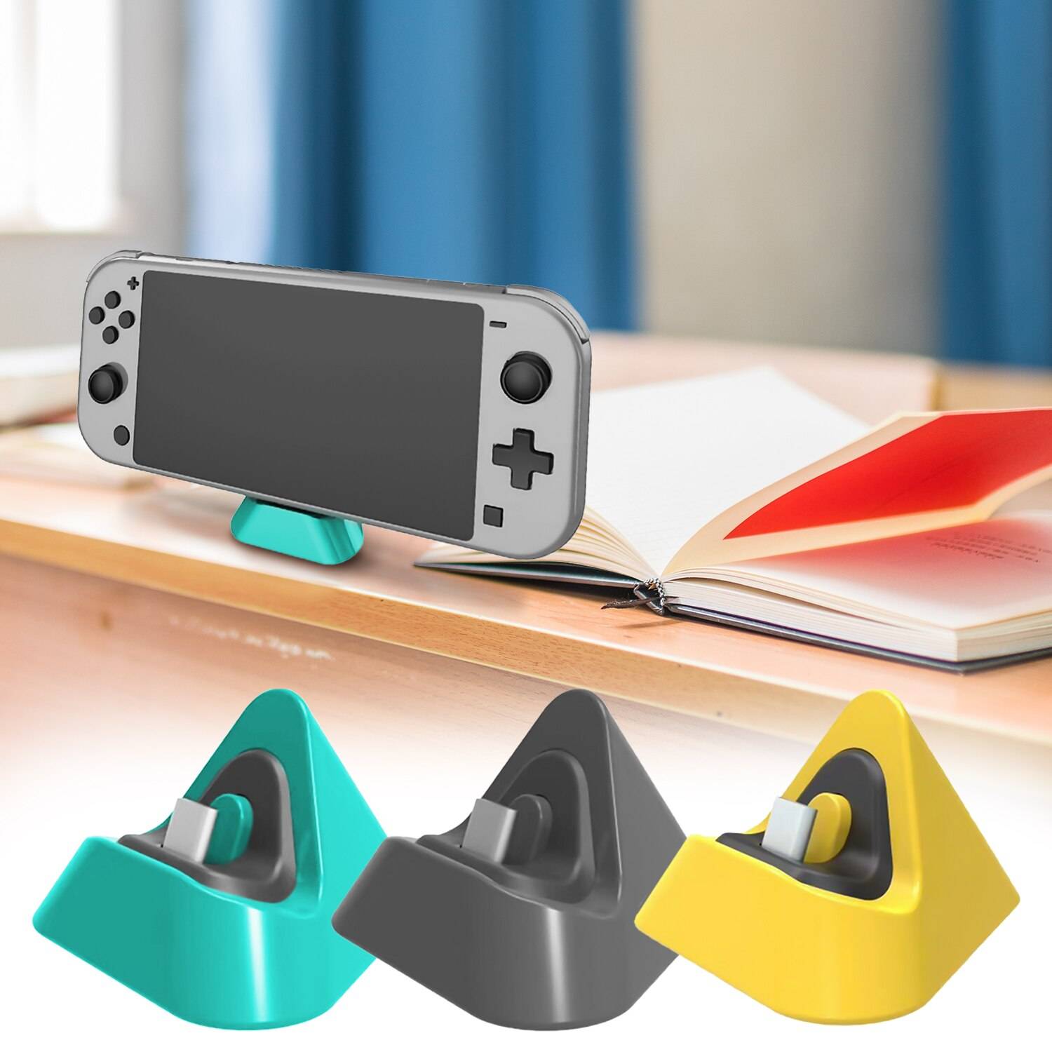 Bevigac laddningsstation för dockningsstation med typ-c-port för nintendo n-switch switch lite minikontroller konsoltillbehör