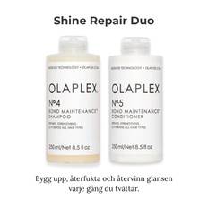 Olaplex No.4 & No.5 Shine Repair Duo – Schampo & Balsam för Skadat och Torrt Hår 2x250ml