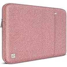 DOMISO 12,5 tum vattentät laptopväska, fodral, laptop, fodral för 13 tum MacBook Pro Retina/MacBook Air Retina 2018/12,9 tum iPad Pro 2016 2017/13,5 tum Surface Laptop 2, rosa