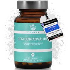 QIDOSHA® Premium Hyaluronsäure Kapseln, TESTSIEGER 07/23*, hohes Molekulargewicht von 1,5-2 Mio. Dalton (marktüblich: 0,5 Mio.), 250mg/Kapsel, 90 Stk/Apothekerglas, vegan, natürlich aus Fermentation