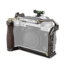 SMALLRIG X-T5 Retro Cage för FUJIFILM X-T5, med Hot Shoe Cover med a Bubble Level, 3/8"-16 Locating Holes för ARRI, Inkluderad Cold Shoe och NATO Rail - 3870