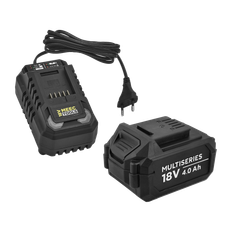 Batteri + batteriladdare 18 V 4,0 Ah 2,4 A