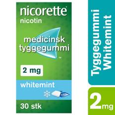 Nicorette Tyggegummi Whitemint 2 mg. - 30 stk.