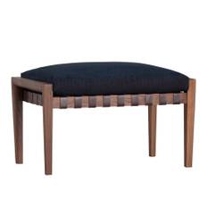 Ritzwell - Blava 1216 Ottoman, Oak Frame Black Urethane Finish, Natural Thick Leather, Leather Cat. LX., 9001 - Fodskamler - Shinsaku Miyamoto - Brun - Læder/Træ