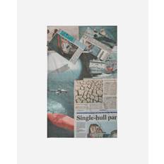 Newspaper Cut Bedsheets Multicolor