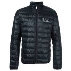 Ea7 Emporio Armani - zip up jacket - herr - dunfjädrar/polyamid/polyamid - L - Svart