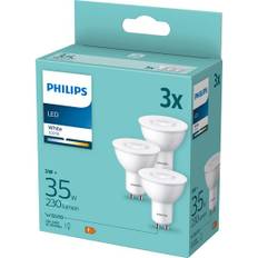 LED plast 35W GU10 WH 230V 36D ND 3-pack