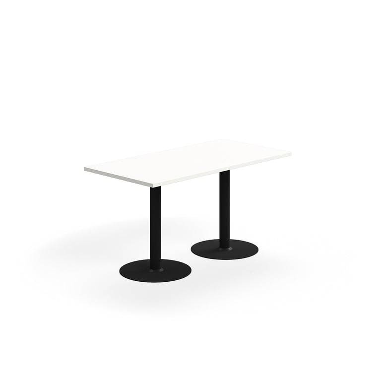 Bord VERTICUS, 1400x700x720 mm, svart/vit