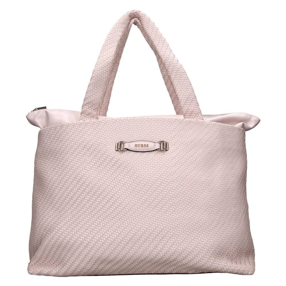 Guess Francy Travel Tote - Tasker - Dame - Beige - ONE SIZE - Læder