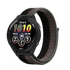 Niboow 22 mm armband för Garmin Forerunner 265/Forerunner 255/Forerunner 255 Music, Nylon-armband, ersättningsarmband för Garmin Vivoactive 4/Venu 2/Amazfit GTR 4/Xiaomi Watch S1/S1 Active-Grön/Grå