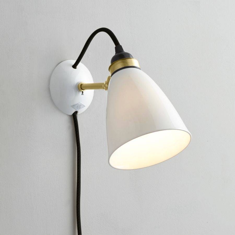 Hector 30 wall væglampe Original BTC - Ledning med afbryder + sort