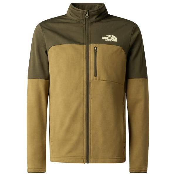 The North Face Kid's Teen Hike Midlayer Fullzip Fleecejacka Barn Storlek XXL Färg olivgrön