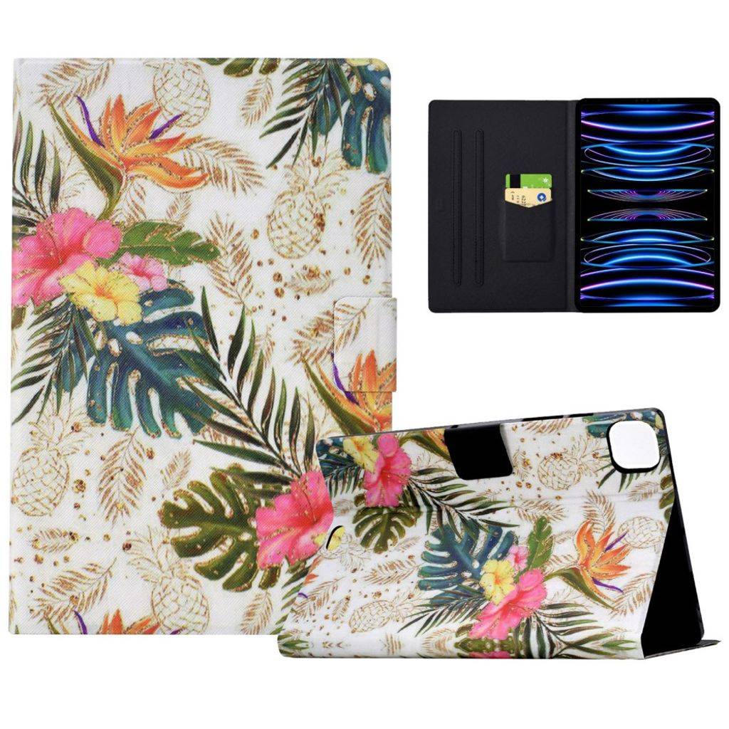 iPad Pro 11" & Air 11"/10,9" flip cover med tryk - Ananas