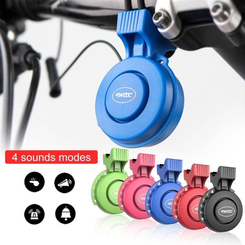 Cykel elektrisk horn USB-laddning Elektrisk klocka Elektrisk skoter Horn Ridutrustning Larmring Bike Bell Cykeltillbehör röd