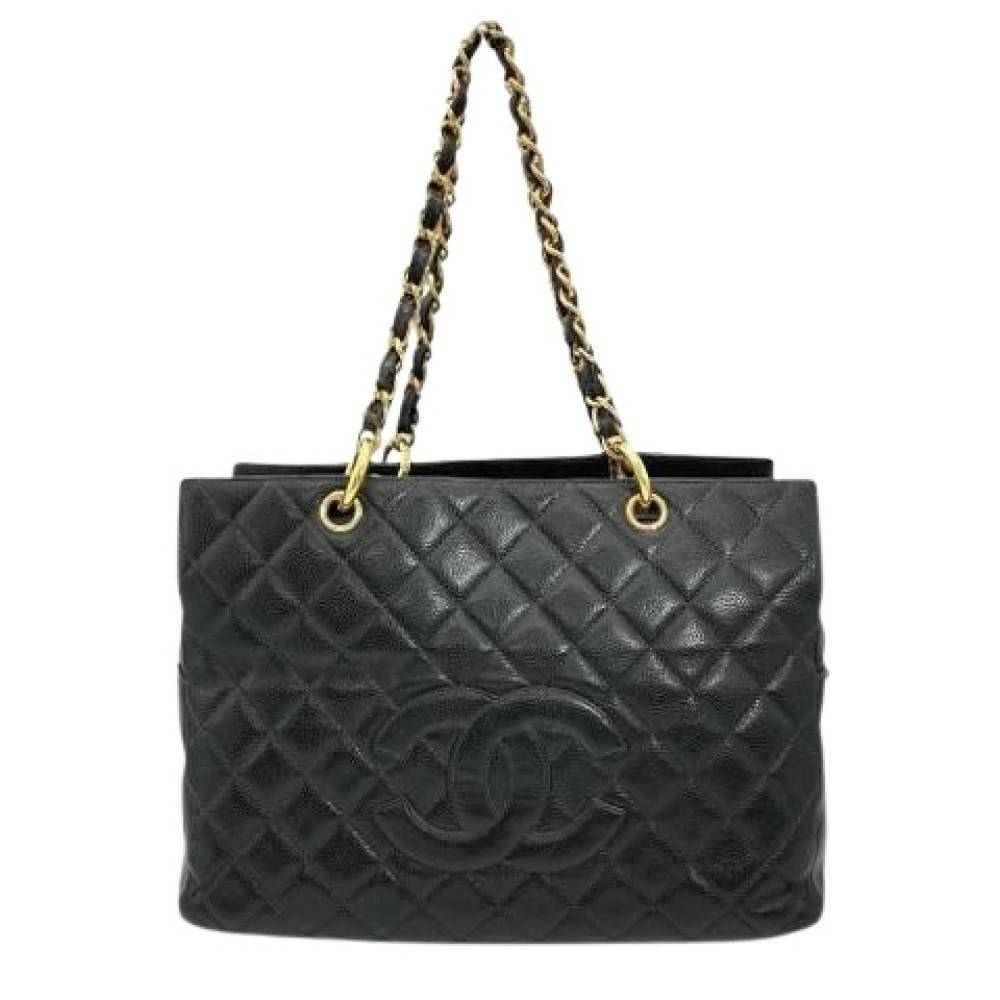 Chanel Vintage - Pre-owned Vintage Tygväska (Grovnarvigt kalvskinn) Vintage - Dam - ONE Size - Läder