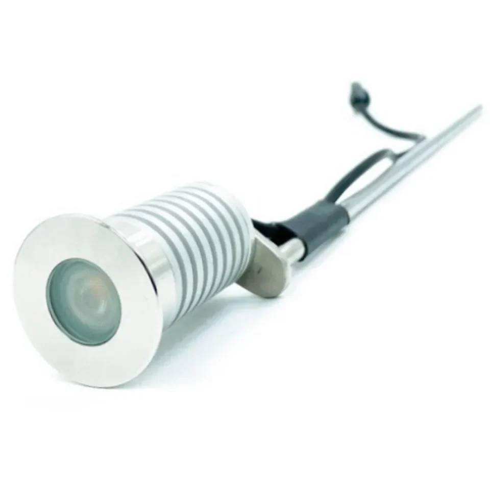 LIGHT BY JUUL - Juulius 3 spydlampe SIMPEL (rustfrit stål) m. 3W og T-samlestykke