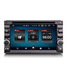 GONFEN Universell dubbel 2 DIN Android 11.0 bilradio DAB+ GPS CarPlay DSP Android AUTO WiFi 4G OBD2 TPMS DVB-T2 USB-CD med Bluetooth A2DP rattkontroll DVR navigering för Nissan 2 GB RAM 32 GB ROM